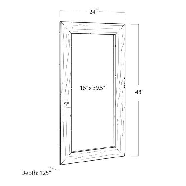 Ash Reclaimed Wood Mirror